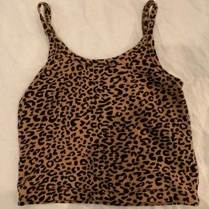 Leopard Arq Crop Tank M